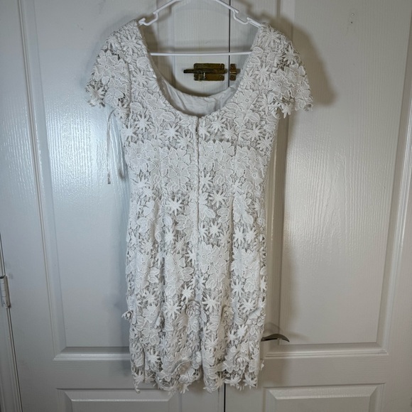 Lilly Pulitzer Marta Resort White Truly Floral Elegant Lace Dress - Picture 6 of 7